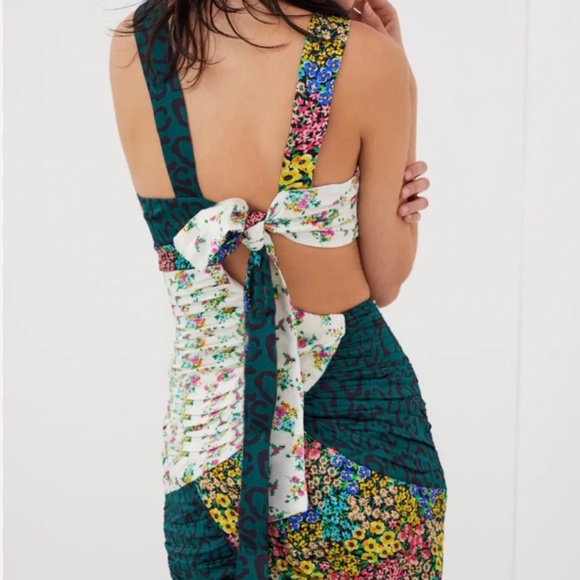 For Love & Lemons Darlene Mini Dress sz L - Picture 3 of 6